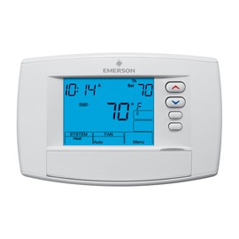 45 to 99°F, Horizontal 4 Heat, 2 Cool, Premium Commercial Digital 7 Day Programmable Universal Multi Stage or Heat Pump Thermostat