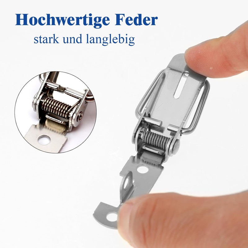 Tension Lock with Locking Hole, 4 Pieces 91 mm Lockable