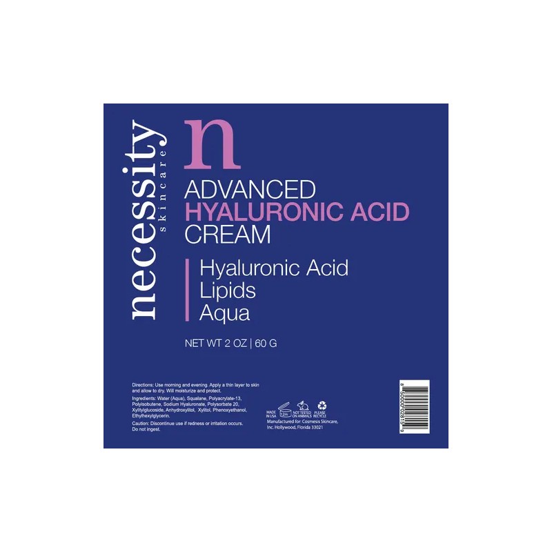 Crema Facial De Ácido Hialurónico Avanzado, 56 Ml