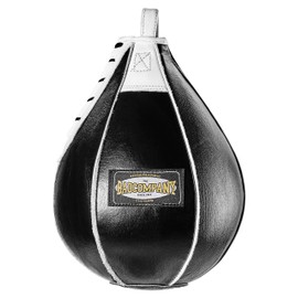 Professional Leather Boxing Ball Medium Black / Leather Speedball in 6 Elements Design