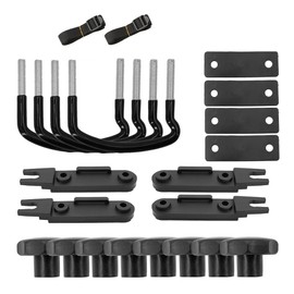 VOANZO Set of 4 Roof Box Mounting U Brackets Universal Car Van Mounting Fittings Roof Box Holder Installation Accessories Set