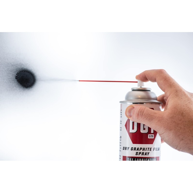 DGF - DRY GRAPHITE FILM Spray Anticorrosive Lubricant, Quick-Drying, Black,