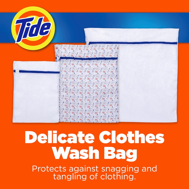 Tide Delicate Clothes Mesh Wash Bags for Wash Machine, 3
