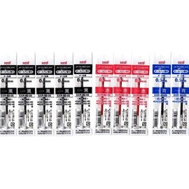 Mitsubishi Pencil SXR-80-05 Jetstream Multi Color Ballpoint Pen, 0.5 mm Refill, Set of 10 (5 Black, 3 Red, 2 Blue)
