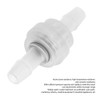 5PCS Plastic One Way Non Return Check Valve Anti Ozone