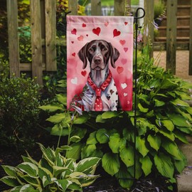 Caroline's Treasures DAC5349GF German Shorthaired Pointer My Valentine Garden Flag Mailbox Flag Decorative Yard Flag Banner Outside Patio Artwork Yard Flower Beds, Garden Size, Multicolor