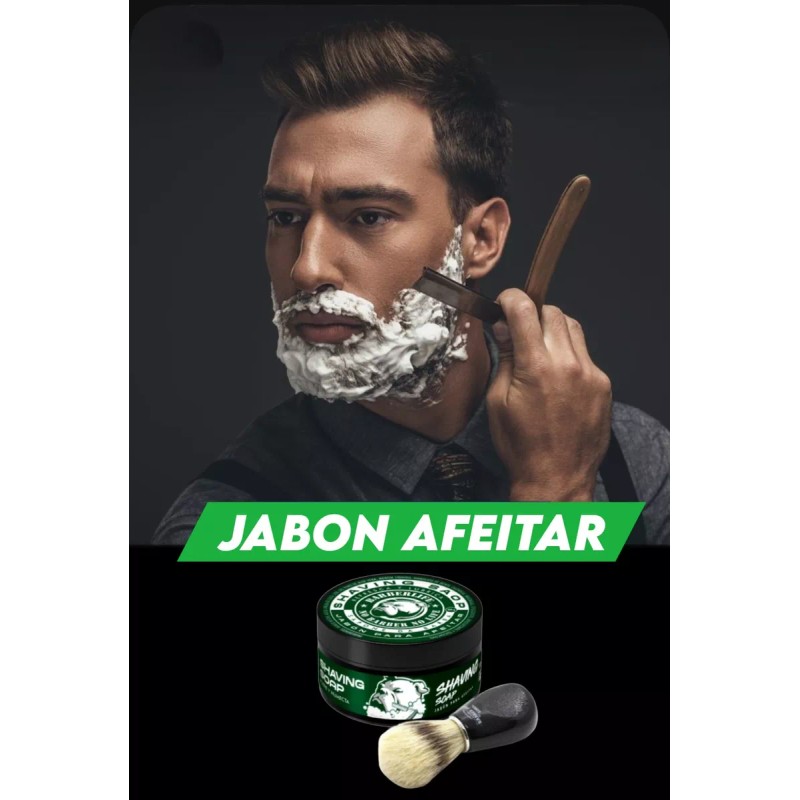 Barberlife Jabon Afeitar, Portanavaja, Brocha, Navajas, Barberlife