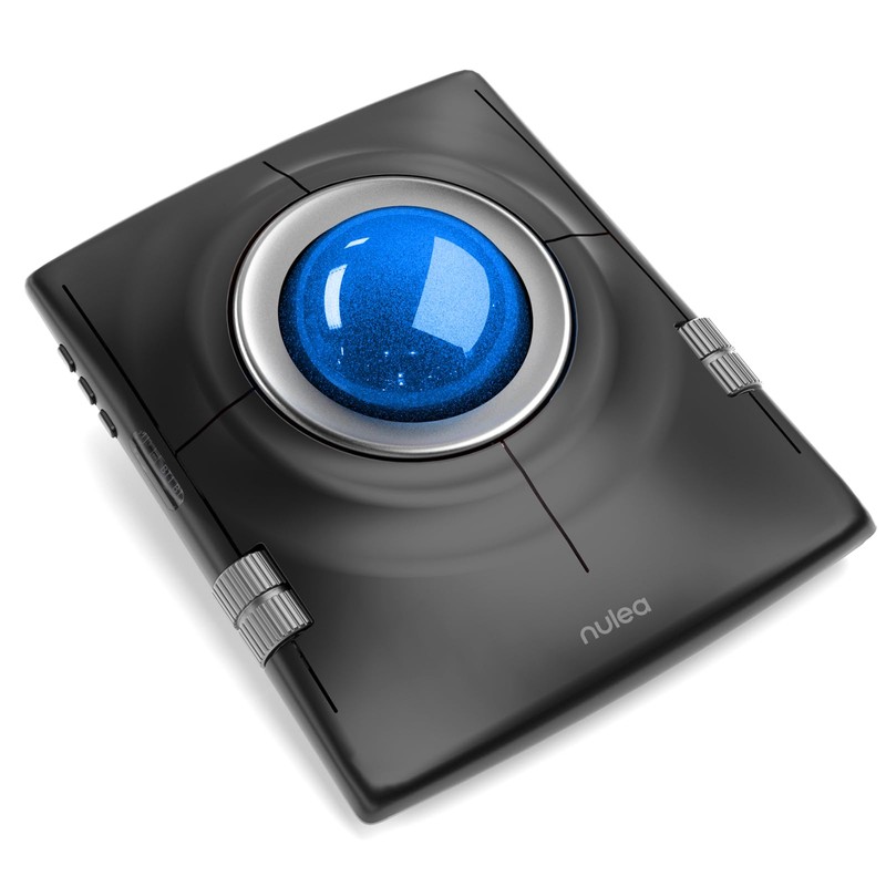 Nulea M512 Wireless Trackball Mouse, Ergonomic 55mm Trackball, 4 Level