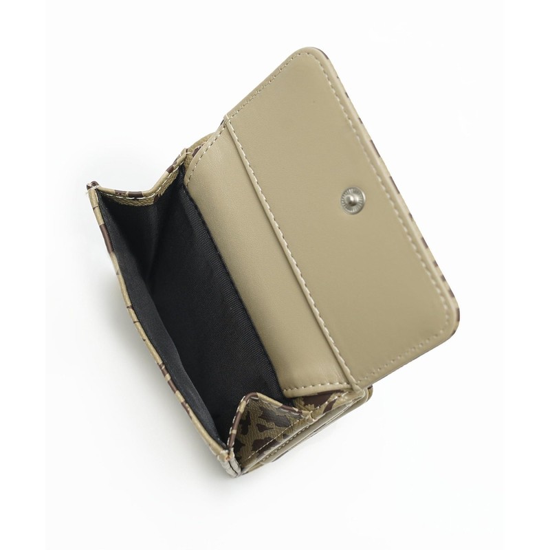X-Girl HEART LEOPARD MINI WALLET Wallet, beige