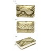 Berkut Thin Gold Dyed Diamond Python Coin Purse, YKK Coin