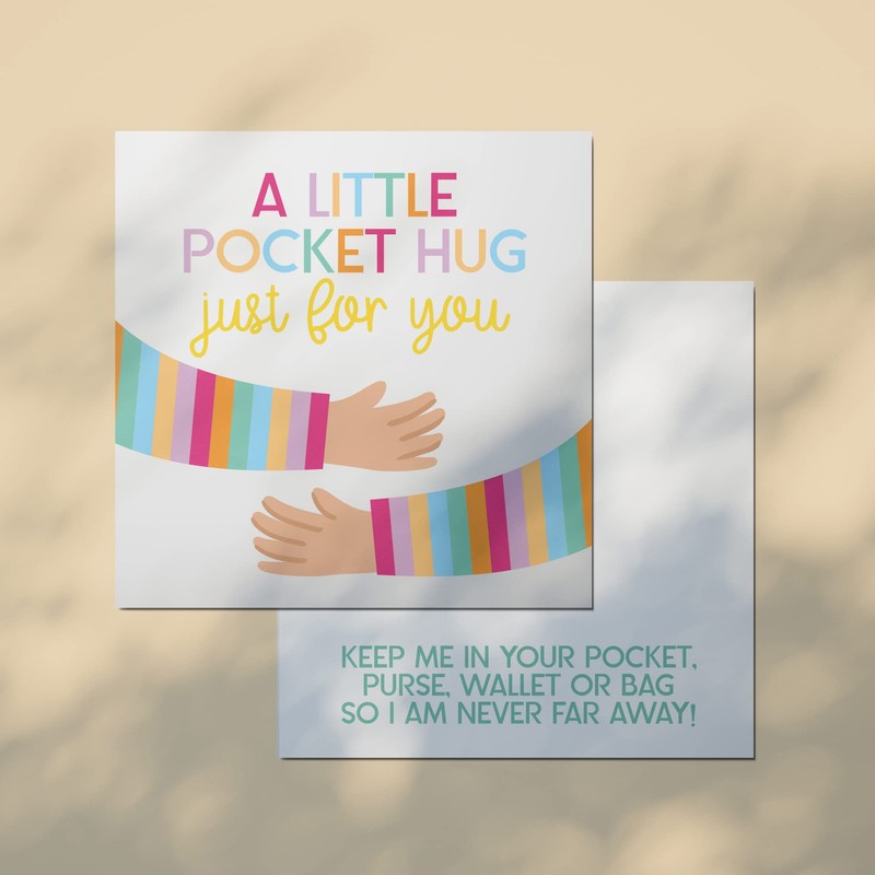 Little Pocket Hug Just For You Wooden Heart Token with
