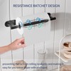 WZRUA Paper Towel Holder Under Cabinet, Single Hand Operable Roll