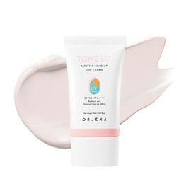 ORJENA Air Fit Tone Up Sun Cream SPF50+ PA++++ 50ml – Protector Solar Facial Ligero con Efecto Iluminador y Protección Alta para Piel Sensible
