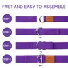 voidbiov D-Ring Buckle Yoga Strap 1.85 or 2.5M, Durable Cotton