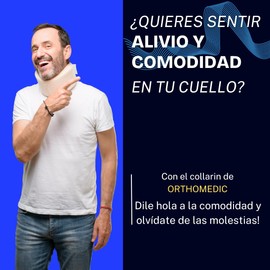 Orthomedic Collarín Cervical Talla Grande | Soporte y Alivio del Dolor de Cuello | Ideal para Postura, Recuperación y Descanso (1 Pieza)