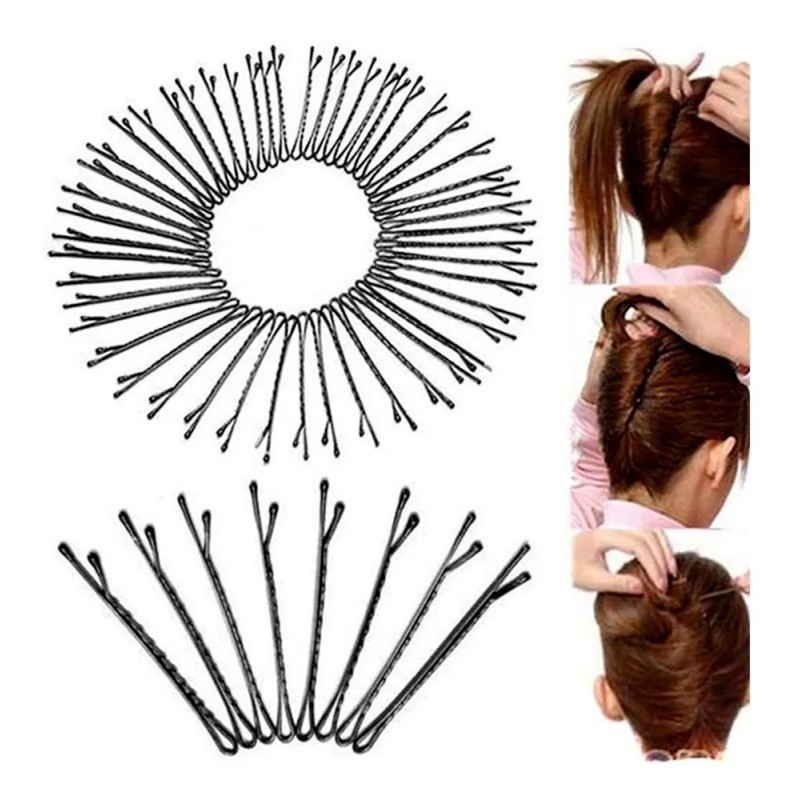 350 Pasadores Negros Para Pelo Cabello Pasador Resistente Negro