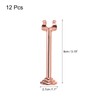 MECCANIXITY 12pcs Rose Gold Table Number Holders, 3.15 Inch Place