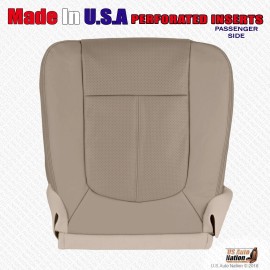 US Auto Nation 832-790-4949 2011 TO 2016 Ford F250 F340 F450 F550 Driver Passenger Leather Seat Cover Tan - Passenger Bottom