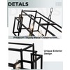 JWLUYN 6-Light Black and Gold Kitchen Island Lighting: 44 Inch