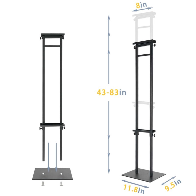 STANDNEE 4PACK Adjustable Poster Holder, Foam Board Stand for Display,