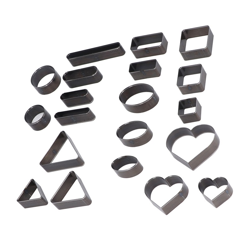 20PCS Leather Die Cutter Round Quadrate Hearts Leather Cutting Dies