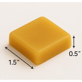 2-Pack 100% Pure Beeswax Blocks – USA Made, Beekeeper Crafted – Natural Beeswax for Crafting, Woodworking, Lip Balm, Cast Iron Seasoning – Premium Quality, Eco-Friendly, Chemical-Free