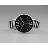 Oozoo Women's Watch with Zebra Look Leather Strap Animal Print