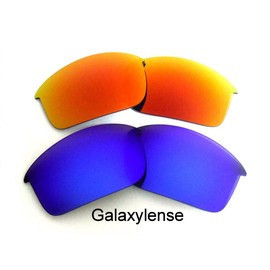 Galaxy Replacement Lenses For Oakley Bottle Rocket Blue&Red Polarized,