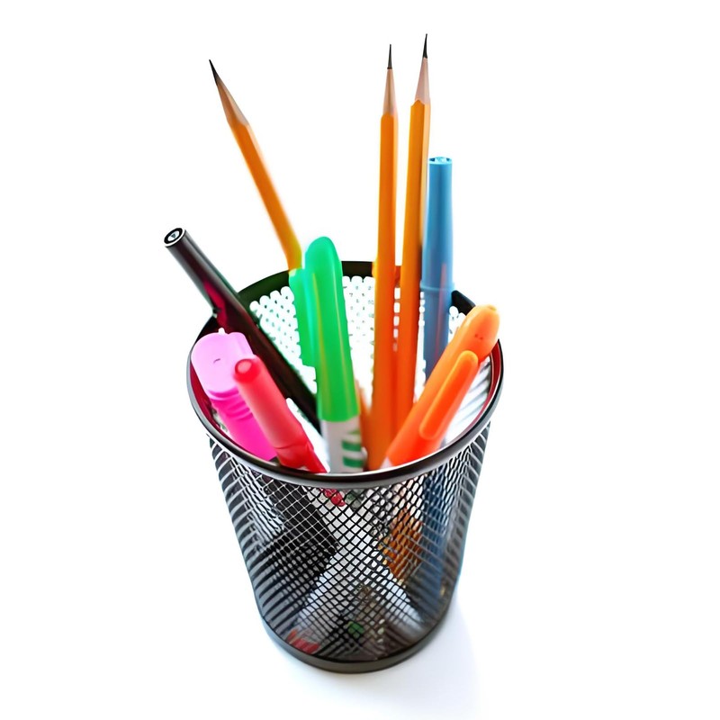 AIMI Pencil Case 2pcs Large Capacity Container Metal Mesh Pen