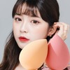 Egg Box Mochi Waterdrop Puff 1 Set (4 Pcs) Purple (b)