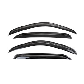 TRAILFX Rain Guard Tape On Window Vent Visors Acrylic with A Smoke Tint 4 Piece Compatible with SLVRDO DBL 14-19 - 4528H