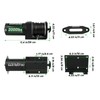 Zostera 2000lb ATV Winch Electric 12V,with Synthetic Rope, RV Waterproof