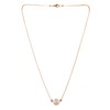 Shoshaa Brass White Beads Chain For Womens