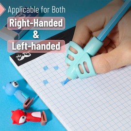KOLZEMV Pack of 16 Children's Pen Holders, Pen Holder, Children's Aid, Pen Holder, Learning Aid, Handle, Writing, Learning Pen, Pencil Grips, Children's Pen Holder, Writing Aid Grip Posture Child