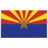 StickerTalk Arizona State Flag Vinyl Sticker, 5 inches by 3