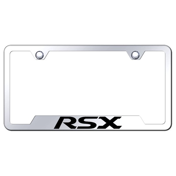 Au-TOMOTIVE GOLD Laser Etched Logo Cut-Out License Plate Frame for