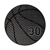 Basketball number 30 black phone stand for men