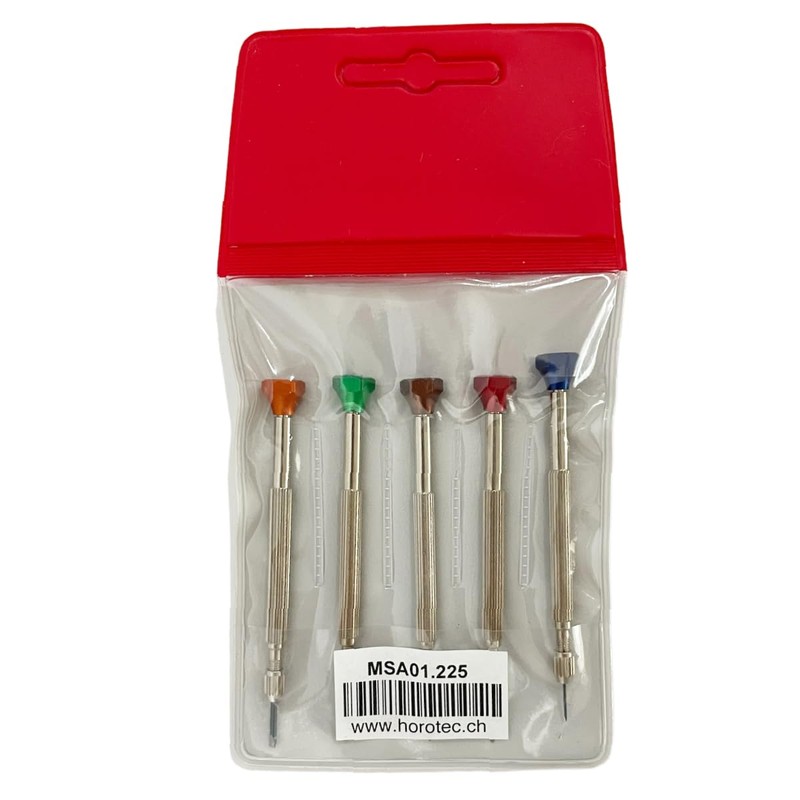 Horotec MSA 01.225 Screwdriver Set with 5 Screwdrivers for Watchmakers