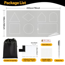 Gaeymy Window Blackout 200 x 148 cm, Roof Window Blackout Interior Sun Protection Window No Drilling, Blackout Fabric, Heat Protection Outdoor, Blackout Film, Thermal Film, Sold by the Metre for