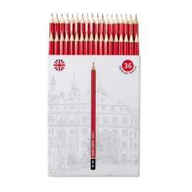 12PA 36 HB Pencils for Children | Pencils for School | Kids Writing Pencils | Hexagonal | Wood Cased | Everyday Office use (Black Lead, 36)