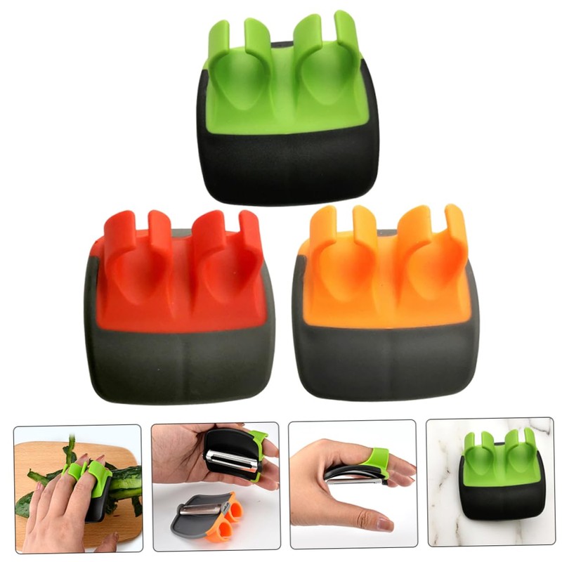 SHOWERORO 2sets Fruit Peeler Brush Multifunctional Vegetable Peeler for Arthritic