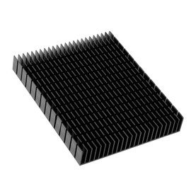 QANYEGN Black Heat Sinks, CPU Amplifier Heatsink, Aluminum Cooling Heat Sink, PCB Cooling Block 150x120x20mm