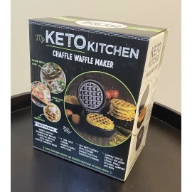 Nostalgia The Keto Kitchen Chaffle Waffle Maker Black nostalgia