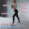 Plman 3PCS Figure 8 Resistance Bands for Women, 15 lbs,