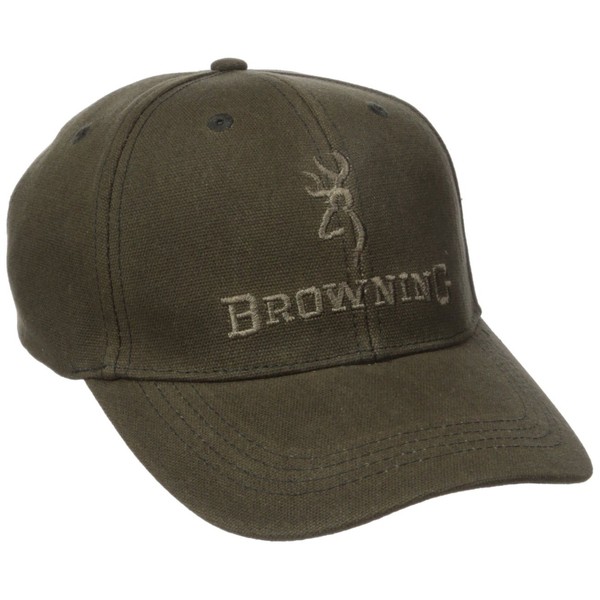 Browning 308412381 Cap, Dura Wax Solid Olive