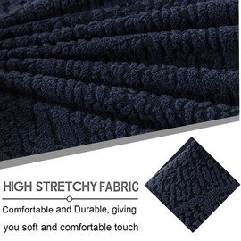 Eco-Ancheng - Funda elástica para silla de club, fundas de silla de barril, fundas de sillón jacquard, fundas de sofá extraíble, protector de muebles para sala de estar, 19