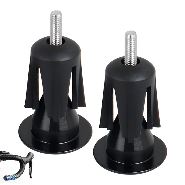 Pack of 2 Bicycle Handlebar Plugs, Handlebar End Caps for
