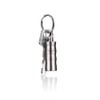 FOSIR Titanium Waterproof Cylinder Pendant Necklace for Mens Womens,Lightweight and
