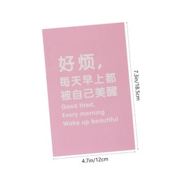 Operitacx 1set Portable Notebook Spiral Notebooks Schedule Coil Book Planner Notebook Schedule Notebook Planning Notebook Mini Ruled Notebook Creative Notebook Student Notebook Paper 4pcs