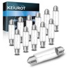 Keiurot Under Cabinet Light Bulbs T3 44MM 12V 5W Festoon